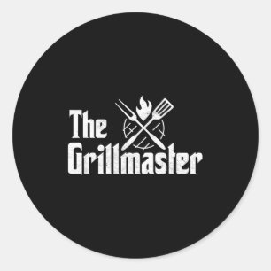 Sticker Rond Le barbecue & grill le grillmaster barbecue