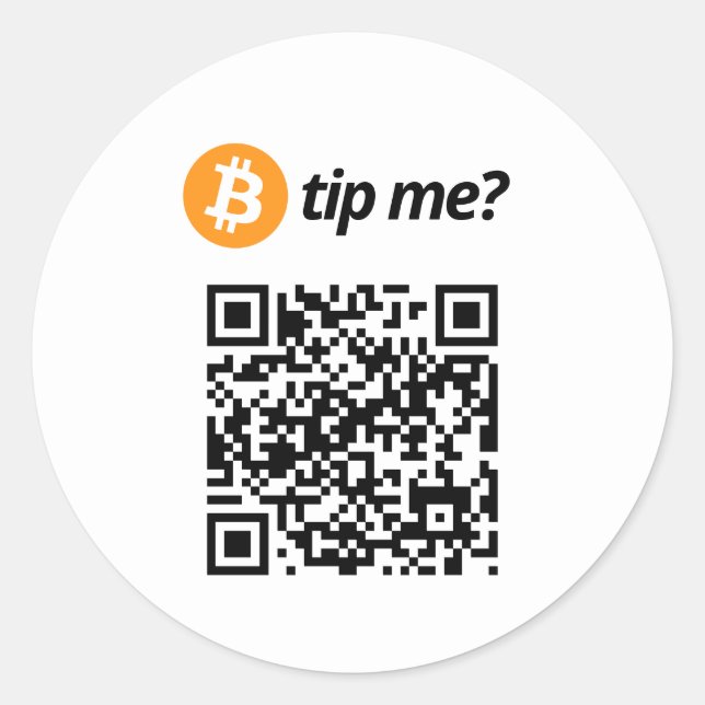 Sticker Rond Le Bitcoin M'Astuce ? (Devant)