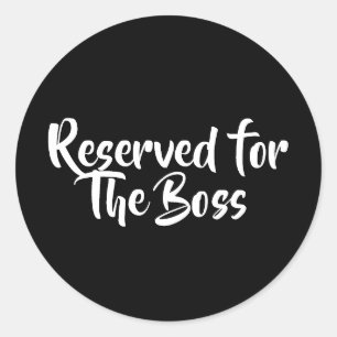 STICKER ROND LE BOSS