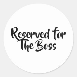 STICKER ROND LE BOSS