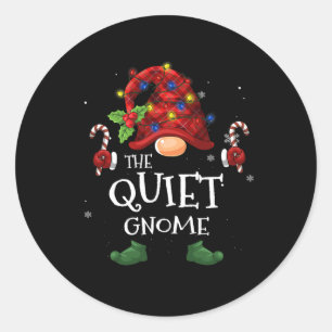 Sticker Rond Le Buffle Gnome Calme A Jeté La Lumière De L'Arbre