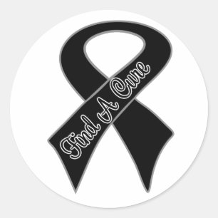 Sticker Rond Le Cancer de mélanome trouvent un traitement