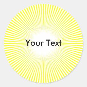 Sticker Rond Le cercle Sun de personnaliser rayonne