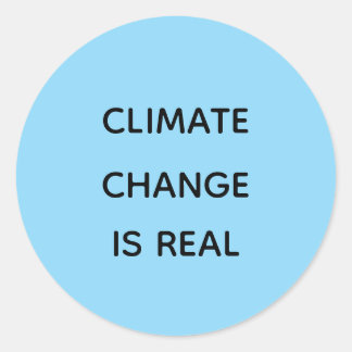 Sticker Rond Le changement climatique est réel