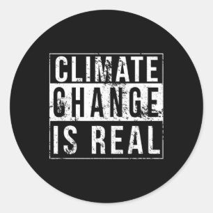 Sticker Rond Le Changement Climatique Est Un Véritable Jour des
