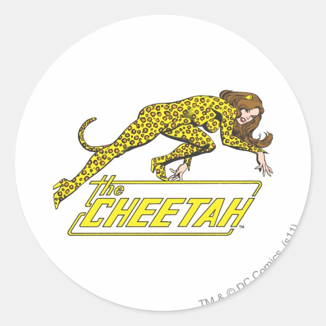 Sticker Rond Le Cheetah (Devant)