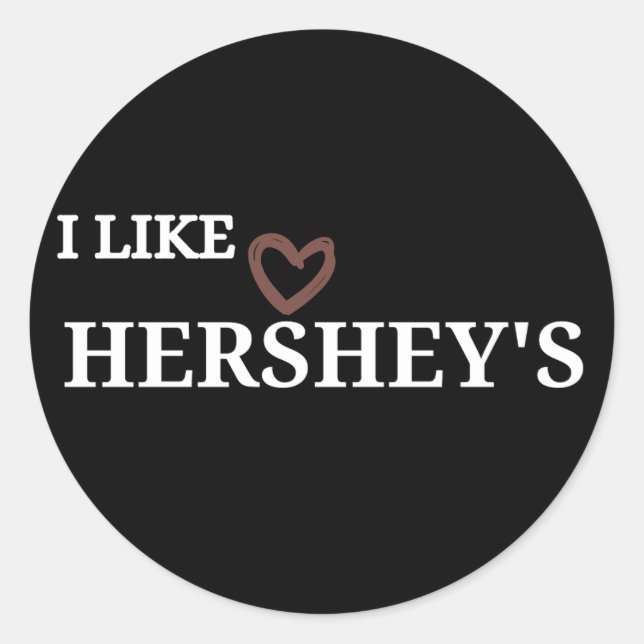 Sticker Rond le chocolat de hershey (Devant)