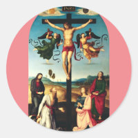 Le Christ crucifié avec la Vierge Marie