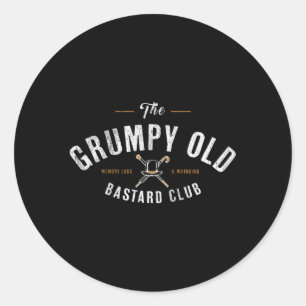 Sticker Rond Le club vieux bâtard grincheux