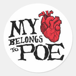 Sticker Rond Le coeur appartient à l'autocollant de Poe