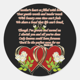 Sticker Rond Le coeur d'une mère