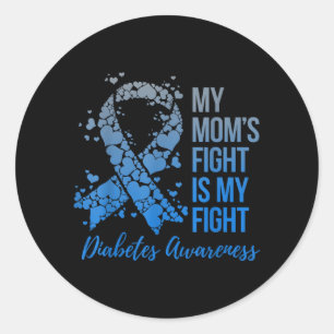 Sticker Rond Le combat de ma mère est mon combat Sensibilisatio