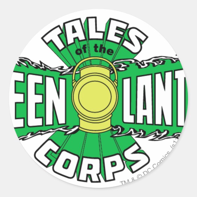 Sticker Rond Le Corps des Lanternes Vertes - Logo Vert (Devant)