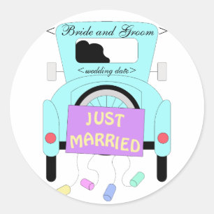 Sticker Rond Le couple heureux