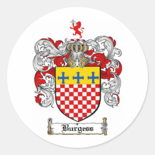 STICKER ROND LE CREST DE FAMILLE DE CITOYEN - MANTEAU DE