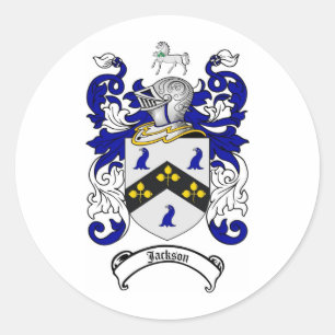 STICKER ROND LE CREST DE FAMILLE DE JACKSON - MANTEAU DE
