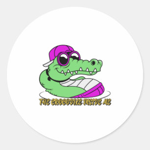 Sticker Rond Le crocodile en moi jolie conception