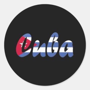 Sticker Rond Le Cuba