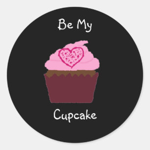 Sticker Rond le cupcakesolo, soit mon, petit gâteau