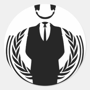 Sticker Rond Le DJ anonyme