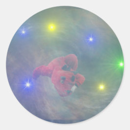 Sticker Rond Le dragon qui a perdu est la collection de queue