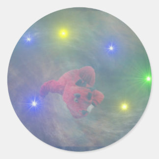 Sticker Rond Le dragon qui a perdu est la collection de queue