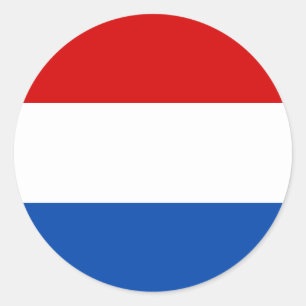 Sticker Rond Le drapeau néerlandais