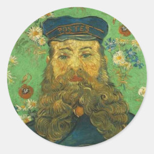 Sticker Rond Le facteur de Van Gogh