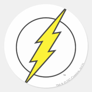 Sticker Rond Le Flash   Éclair