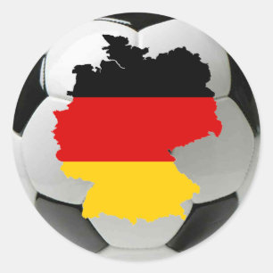 Sticker Rond Le football de l'Allemagne