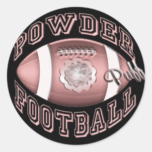Sticker Rond Le football de souffle de poudre