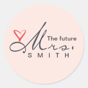 Sticker Rond Le futur Mme. - customisez les vôtres !