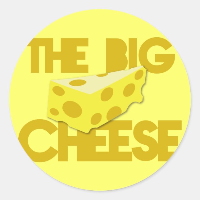 Sticker Rond LE GRAND FROMAGE ! patron (Devant)