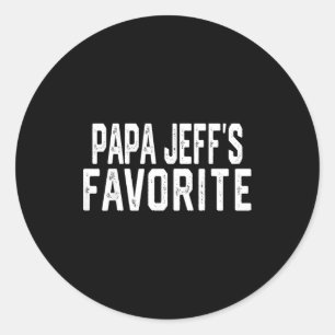 Sticker Rond Le grand-parent préféré de Papa Jeff pour la fête