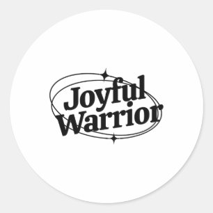 Sticker Rond Le guerrier Kamala Harris Tim Walz Waltz 2024