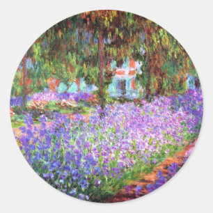 Sticker Rond Le jardin de l'artiste à Giverny, Claude Monet