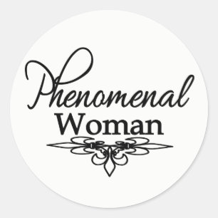 Sticker Rond Le jour de mère phénoménal de femme/tout jour