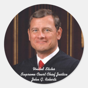 Sticker Rond Le juge en chef John G. Roberts