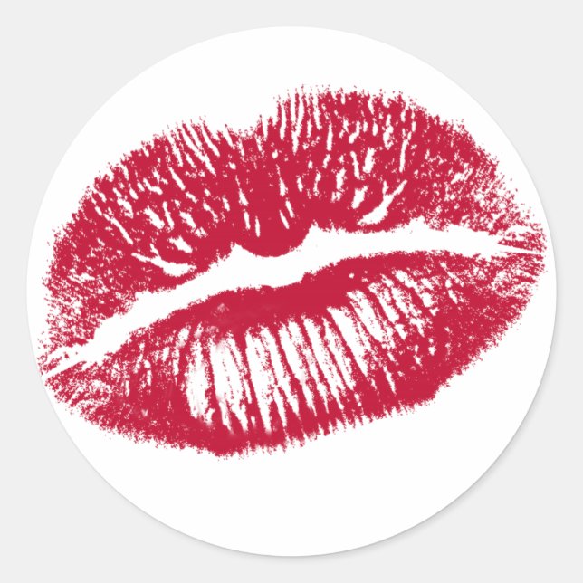 Sticker Rond Le Kiss (Devant)