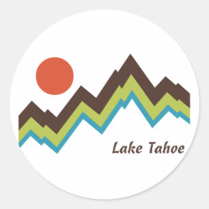 Sticker Rond Le lac Tahoe