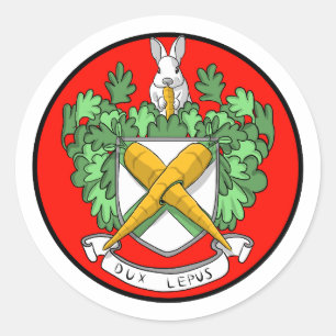 Sticker Rond Le Lapin Royal
