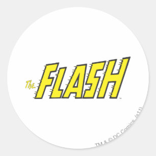 Sticker Rond Le logo Flash Jaune