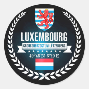Sticker Rond Le Luxembourg