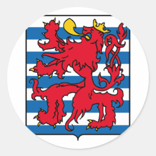 Sticker Rond Le Luxembourg, Belgique