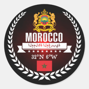 Sticker Rond Le Maroc