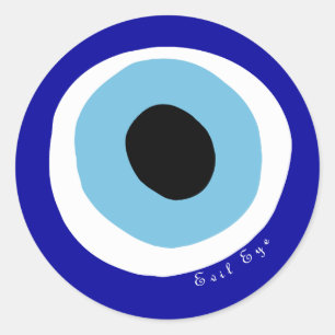 Sticker Rond Le mauvais oeil