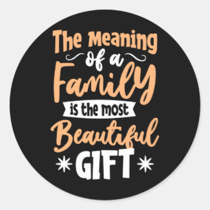 Sticker Rond Le Méchant de la famille