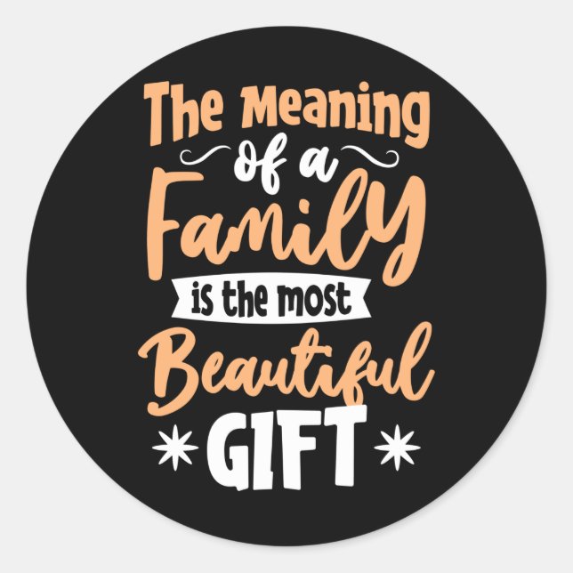 Sticker Rond Le Méchant de la famille (Devant)