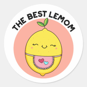 Sticker Rond Le meilleur citron amusant citron
