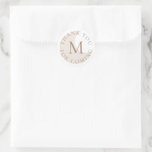 Sticker Rond Le Merci moderne Blush Moon privilégie